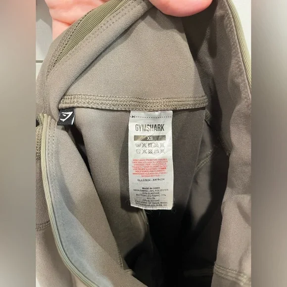 GYMSHARK Army Green Leggings - Picture 10 of 10